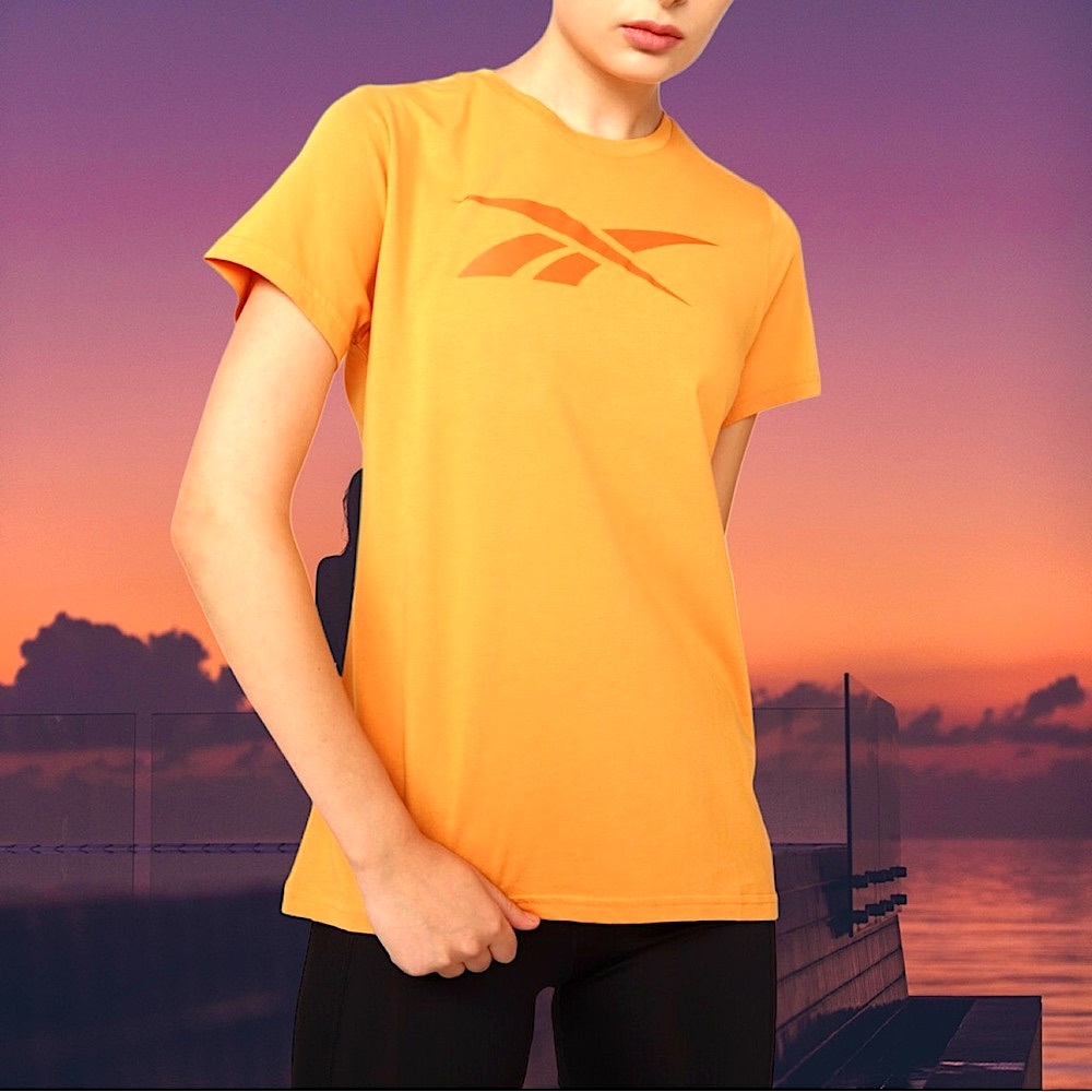 Reebok Women's plus-size Vibrant Orange Short-sleeve T-shirt❤️❤️3X
